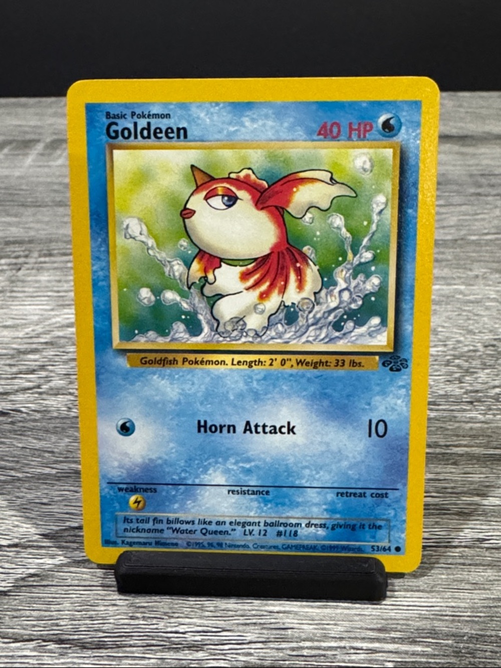 Pokémon | Jungle #53/64: Goldeen (1999) - Vintage Collectible Trading Card